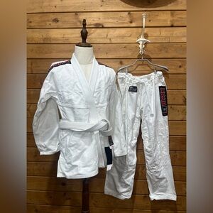 Combat CRNR Echo Series v3.0 BJJ Gi Matching Set White Size A3 w/ Belt
